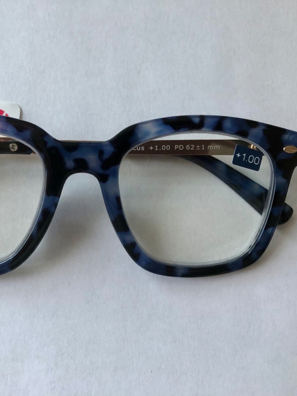 NEW Anthropologie Peepers Navy Limelight Blue Light Filtering Glasses +1.00